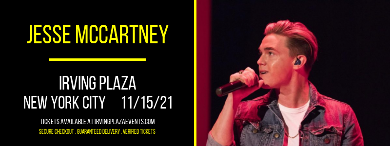 Jesse McCartney at Irving Plaza tickets Jesse McCartney at Irving Plaza