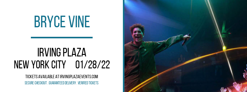 Bryce Vine at Irving Plaza tickets Bryce Vine at Irving Plaza