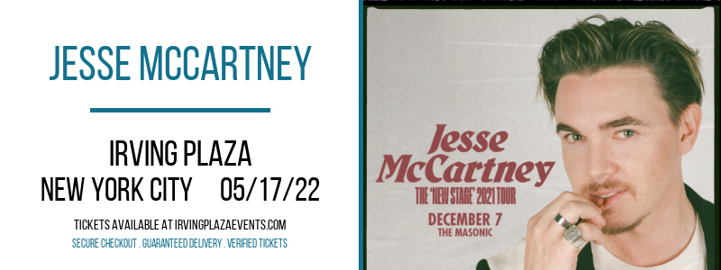 Jesse McCartney at Irving Plaza tickets Jesse McCartney at Irving Plaza