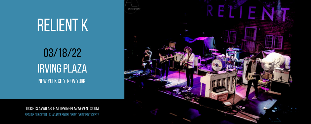 Relient K at Irving Plaza tickets Relient K at Irving Plaza