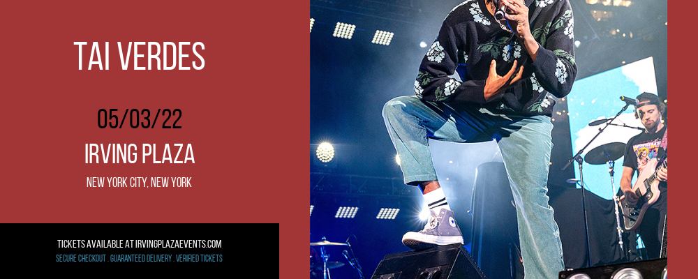 Tai Verdes at Irving Plaza tickets Tai Verdes at Irving Plaza