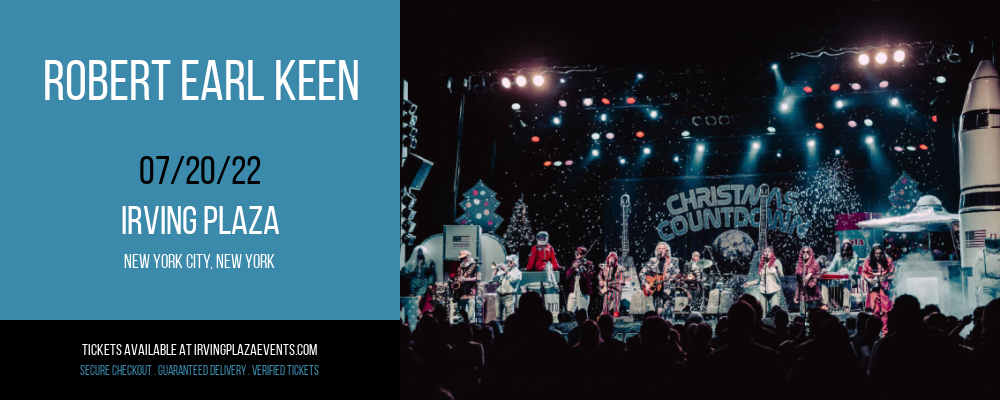 Robert Earl Keen at Irving Plaza tickets Robert Earl Keen at Irving Plaza