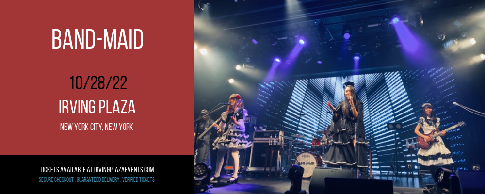 Band-Maid at Irving Plaza tickets Band-Maid at Irving Plaza