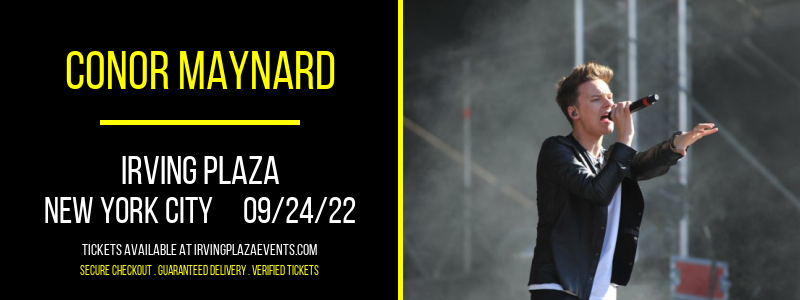 Conor Maynard at Irving Plaza tickets Conor Maynard at Irving Plaza