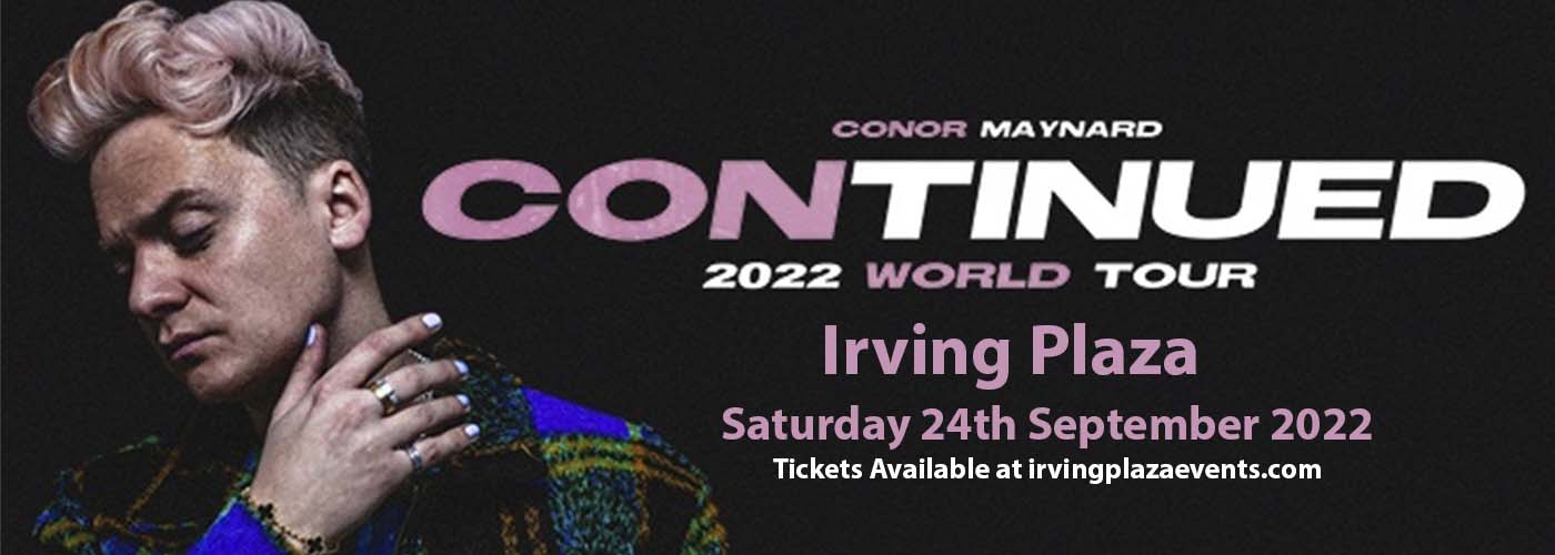 Conor Maynard at Irving Plaza tickets Conor Maynard at Irving Plaza