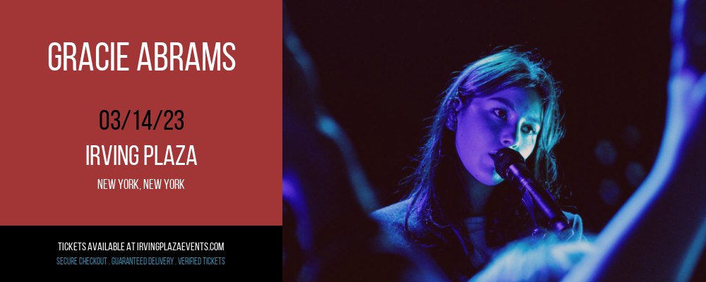 Gracie Abrams at Irving Plaza tickets Gracie Abrams at Irving Plaza