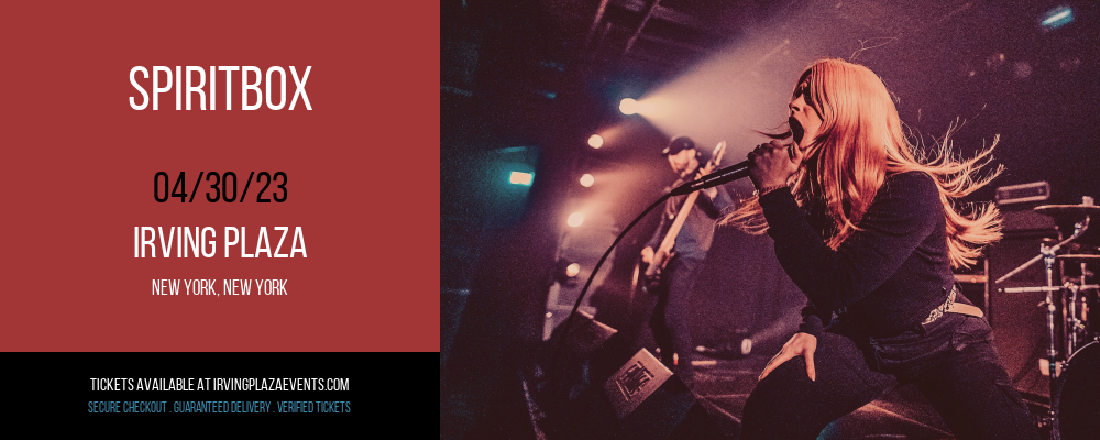 Spiritbox at Irving Plaza tickets Spiritbox at Irving Plaza