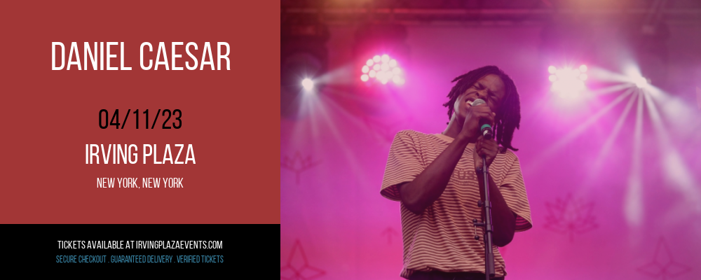 Daniel Caesar at Irving Plaza tickets Daniel Caesar at Irving Plaza