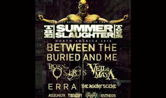 Between The Buried and Me, Born Of Osiris, Veil Of Maya, Erra, The Agony Scene, Allegaeon, Entheos & Soreption at Irving Plaza