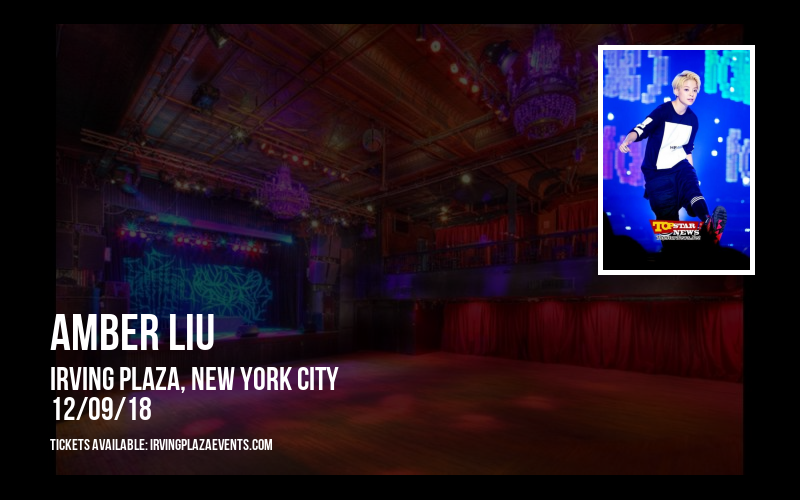 Amber Liu at Irving Plaza tickets Amber Liu at Irving Plaza