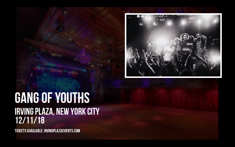 Gang of Youths at Irving Plaza tickets Gang of Youths at Irving Plaza