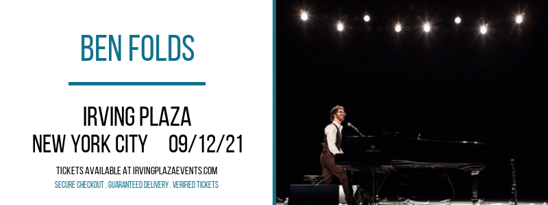 Ben Folds at Irving Plaza tickets Ben Folds at Irving Plaza