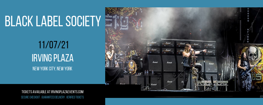 Black Label Society at Irving Plaza tickets Black Label Society at Irving Plaza