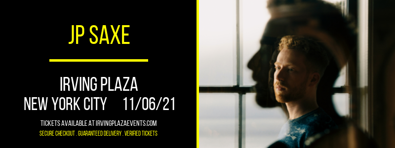JP Saxe at Irving Plaza tickets JP Saxe at Irving Plaza