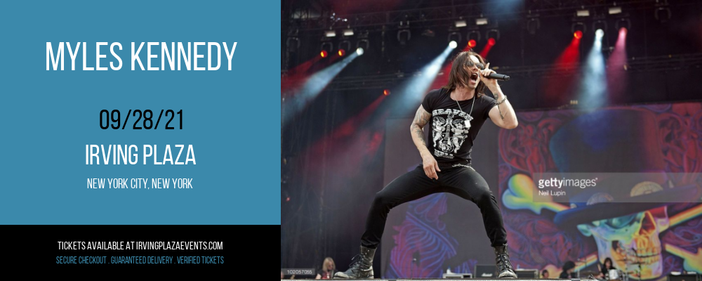 Myles Kennedy at Irving Plaza tickets Myles Kennedy at Irving Plaza