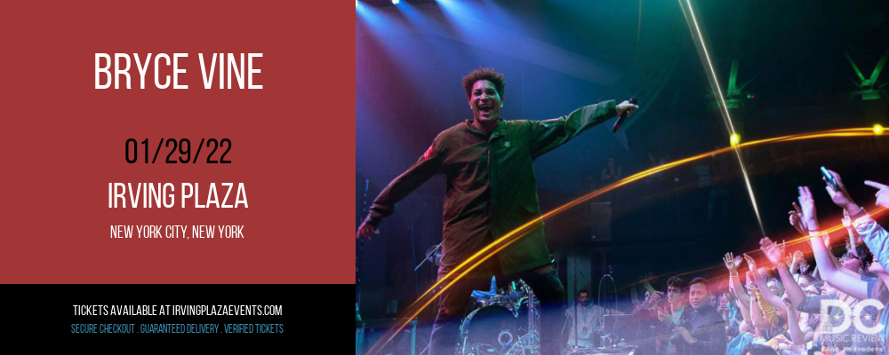 Bryce Vine at Irving Plaza tickets Bryce Vine at Irving Plaza