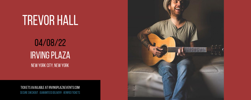 Trevor Hall at Irving Plaza tickets Trevor Hall at Irving Plaza