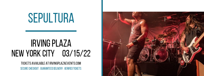 Sepultura at Irving Plaza tickets Sepultura at Irving Plaza