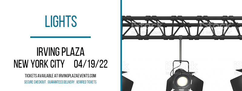 Lights at Irving Plaza tickets Lights at Irving Plaza