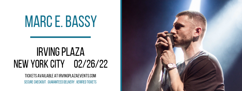 Marc E. Bassy at Irving Plaza tickets Marc E. Bassy at Irving Plaza