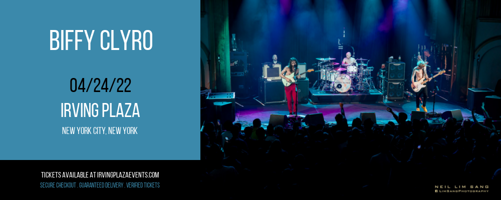 Biffy Clyro at Irving Plaza tickets Biffy Clyro at Irving Plaza