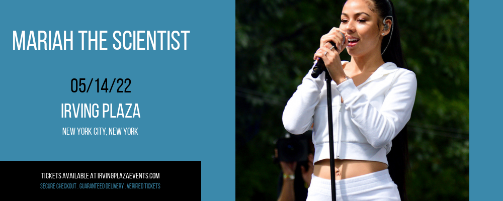 Mariah The Scientist at Irving Plaza tickets Mariah The Scientist at Irving Plaza
