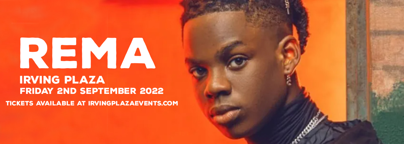 Rema at Irving Plaza tickets Rema at Irving Plaza