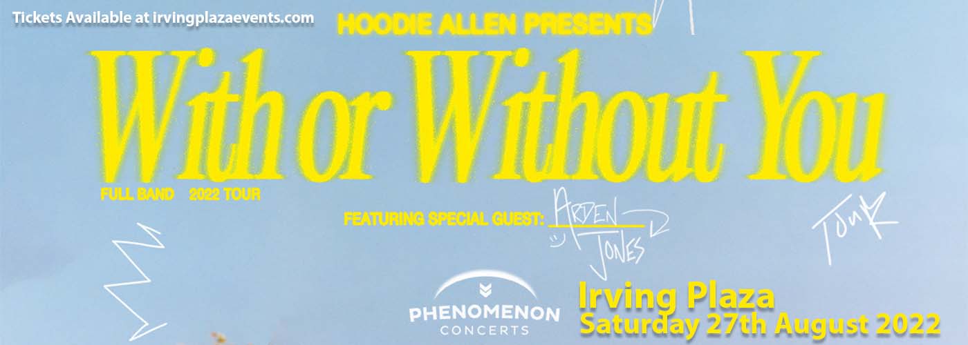 Hoodie Allen at Irving Plaza tickets Hoodie Allen at Irving Plaza