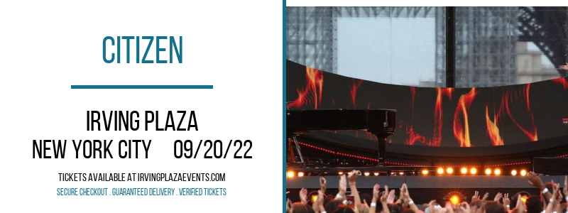 Citizen [CANCELLED] at Irving Plaza