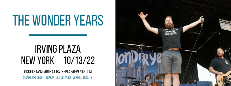 The Wonder Years at Irving Plaza tickets The Wonder Years at Irving Plaza