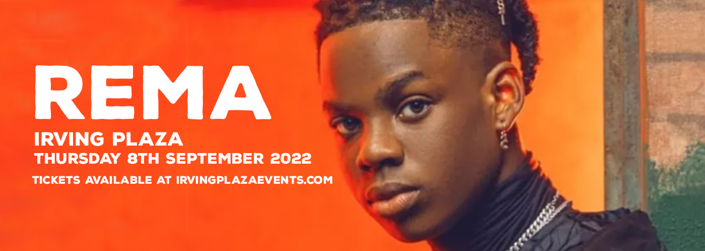 Rema at Irving Plaza tickets Rema at Irving Plaza