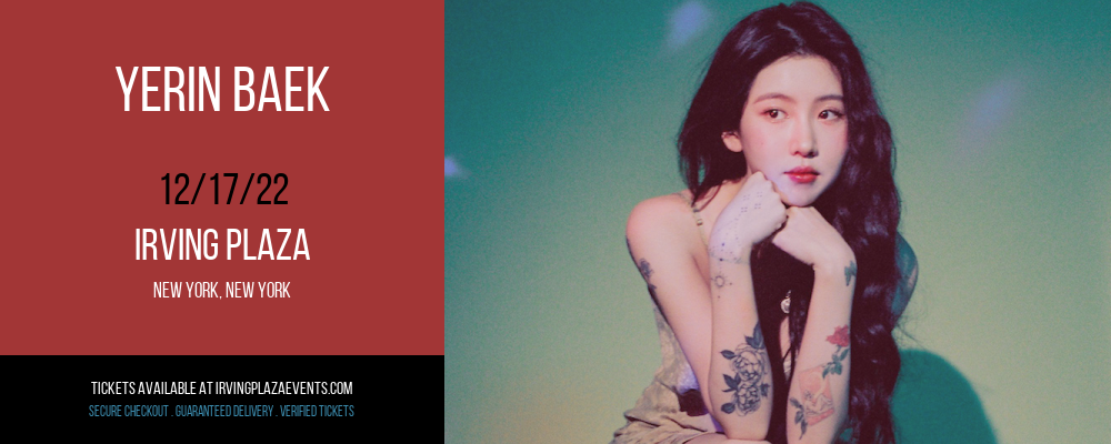 Yerin Baek at Irving Plaza tickets Yerin Baek at Irving Plaza
