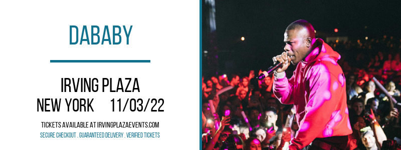 DaBaby at Irving Plaza tickets DaBaby at Irving Plaza