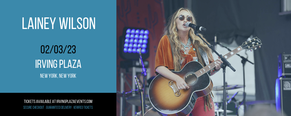 Lainey Wilson at Irving Plaza tickets Lainey Wilson at Irving Plaza