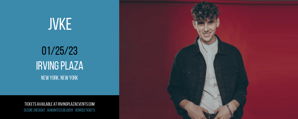 JVKE at Irving Plaza tickets JVKE at Irving Plaza