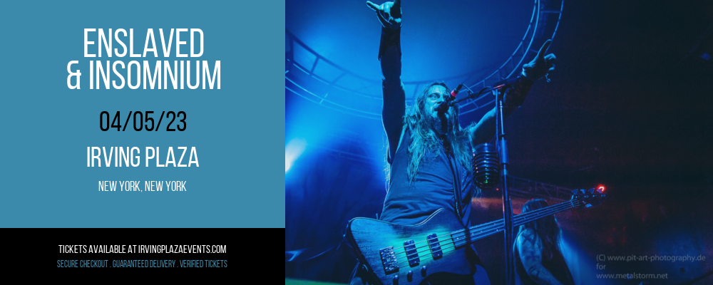 Enslaved & Insomnium at Irving Plaza tickets Enslaved & Insomnium at Irving Plaza
