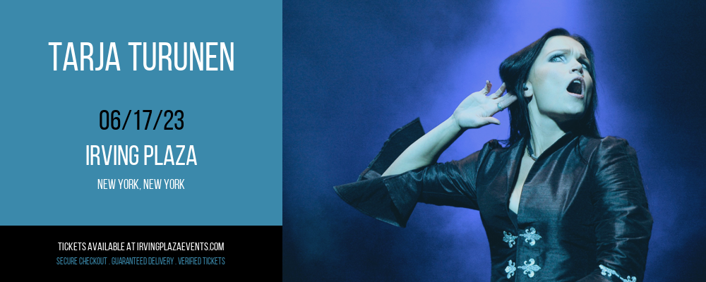 Tarja Turunen at Irving Plaza tickets Tarja Turunen at Irving Plaza
