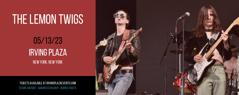 The Lemon Twigs at Irving Plaza tickets The Lemon Twigs at Irving Plaza