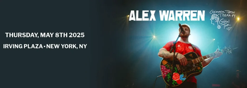 Alex Warren at Irving Plaza