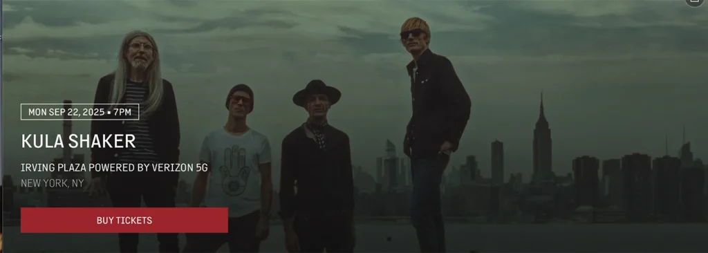 Kula Shaker & Little Barrie at Irving Plaza