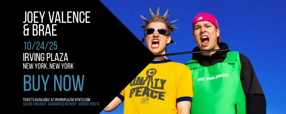 Joey Valence & Brae at Irving Plaza