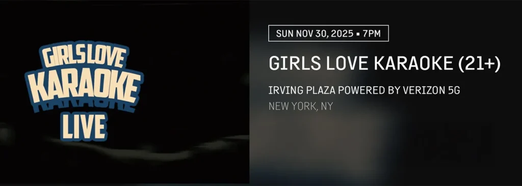 Girls Love Karaoke at Irving Plaza