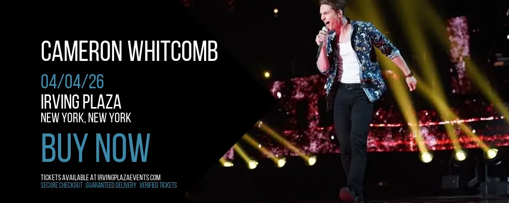 Cameron Whitcomb at Irving Plaza