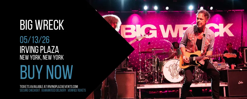 Big Wreck at Irving Plaza